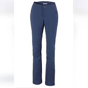 Columbia Passo Alto Back Beauty Softshell Ski/Hiking Pants Women’s 10R Navy